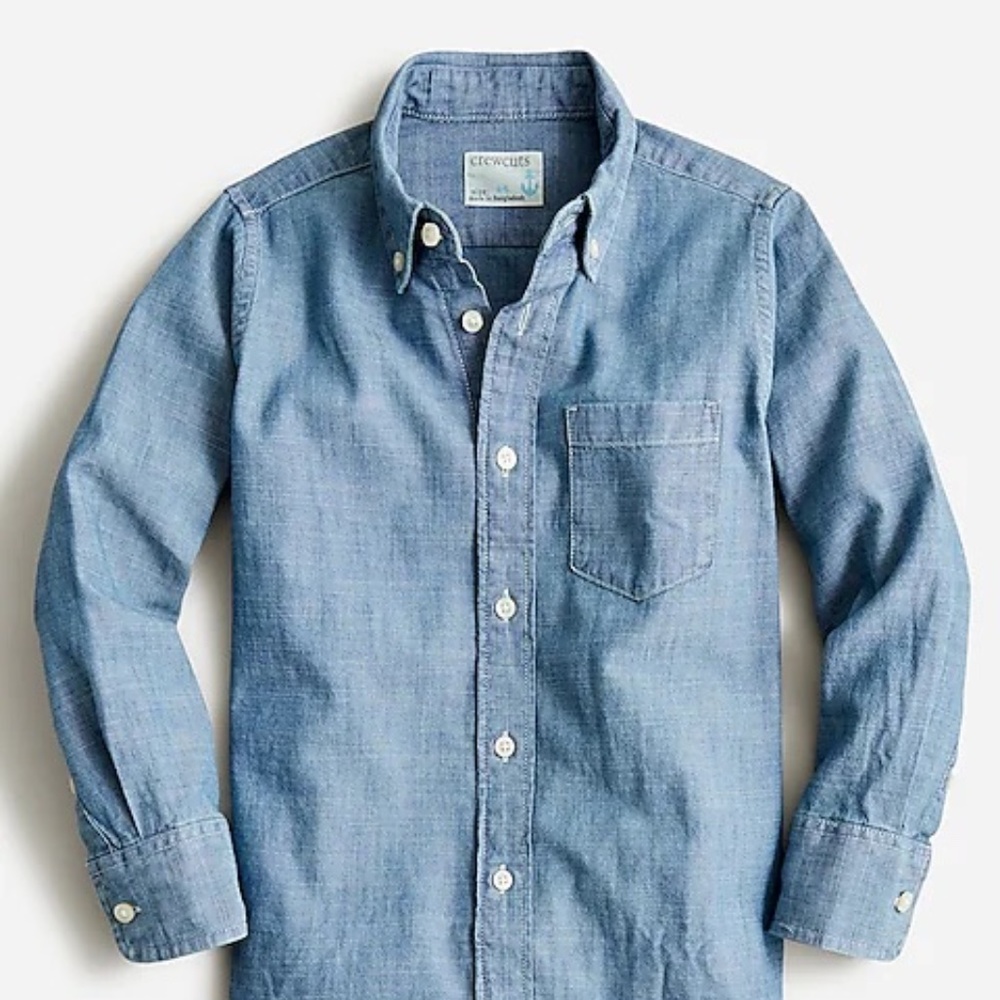 Chambray Button-Down SHIRT